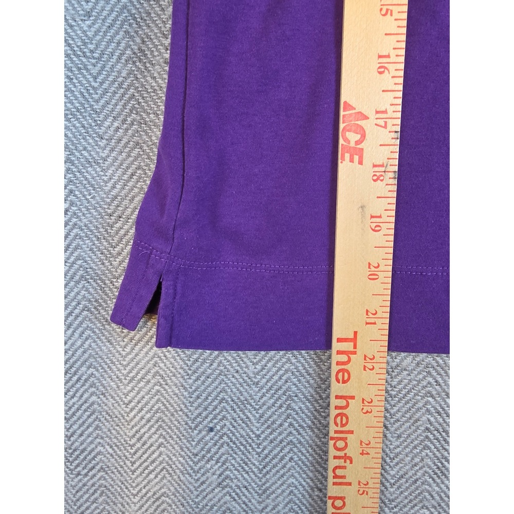Allison Daley Petite Purple Studded Split Neck 3/4 Sleeve Knit Top PL - Picture 5 of 11